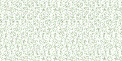 InkBird Print Studio vinyl gift wrap with light green paisley and floral on white; adhesive-backed, soft elegant design, 24x30 sheets.